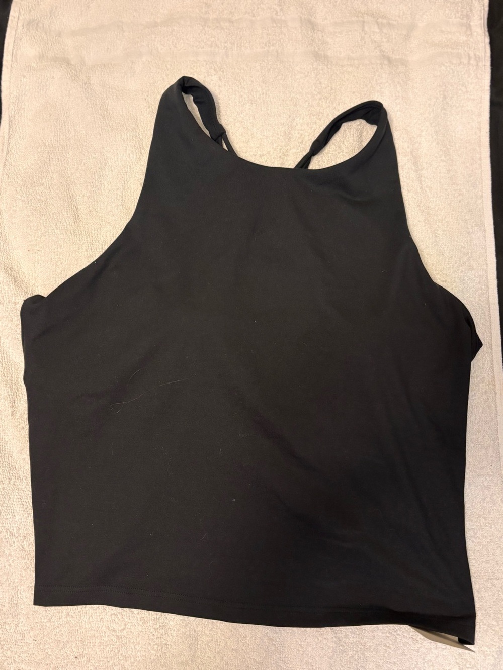 Women’s Black High-Neck Tank Top - Classic Stretch